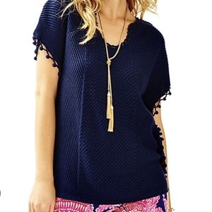 NWT lilly pulitzer Keating sweater in true navy